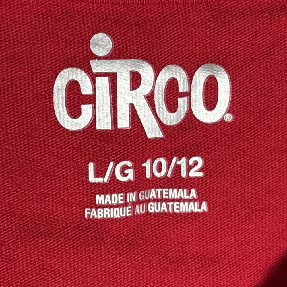 NEW NWT Christmas Joy T-shirt L‎ (10-12) Red Girls Tee Shirt Top